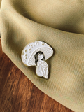 Honguito mujer pin